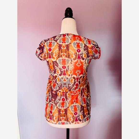 Anthropologie Weston Wear Sprouted Peplum Top - Picture 5 of 6